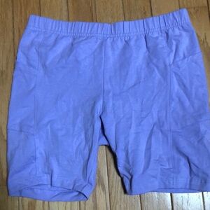 Lands End girls Purple Bike Shorts